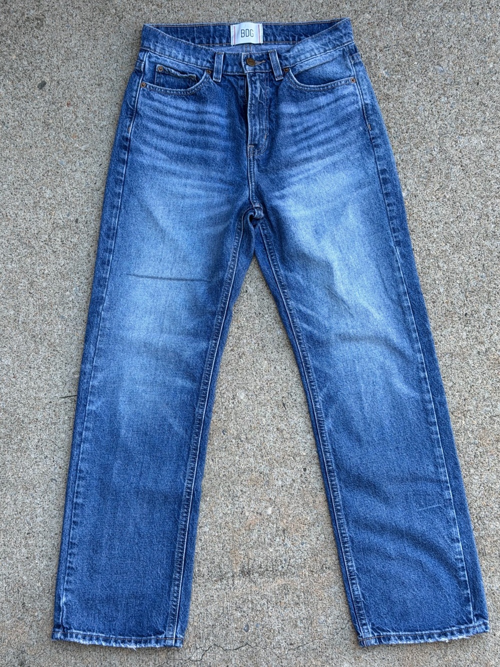 BDG Cowboy Jean High Rise Straight Leg Jeans Medium Wash Size 26